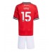 Manchester United Leny Yoro #15 Hjemmedraktsett Barn 2025-26 Korte ermer (+ Korte bukser)